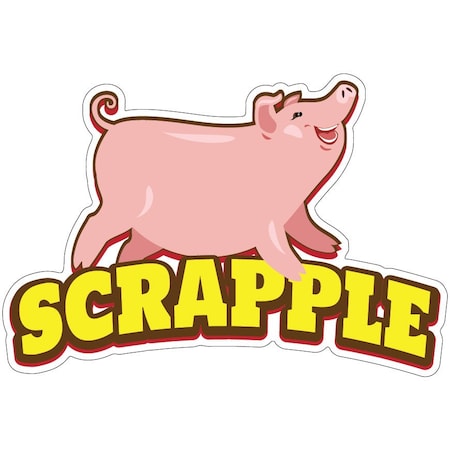 Scrapple Decal Concession Stand Food Truck Sticker